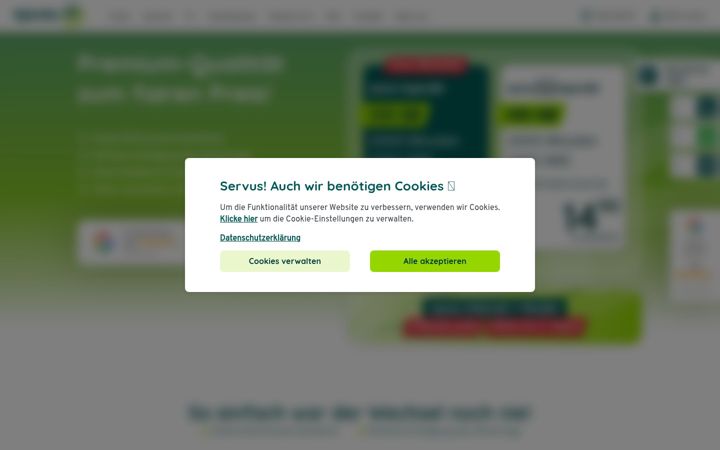 Screenshot von spusu.at