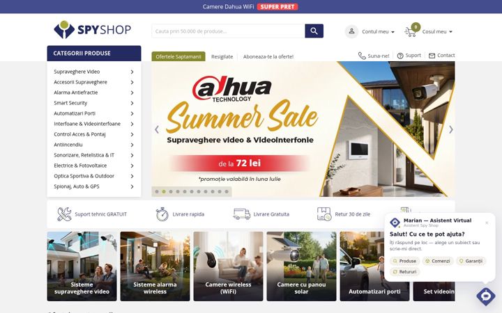 Screenshot of spy-shop.ro