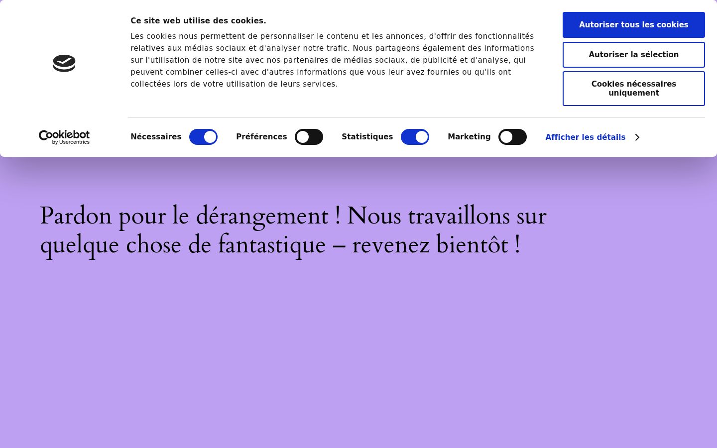 Screenshot des Einwilligungsbanners vor jeglicher Interaktion