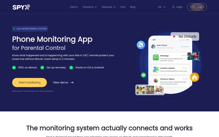 Screenshot of spyx.com