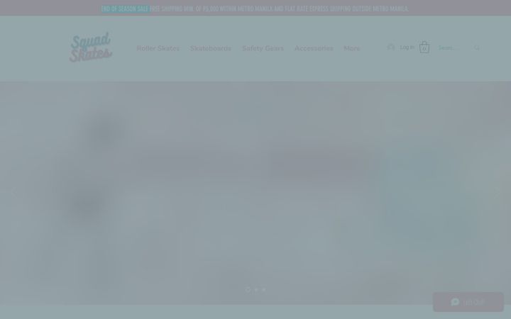 Captura de ecrã de squadskates.com