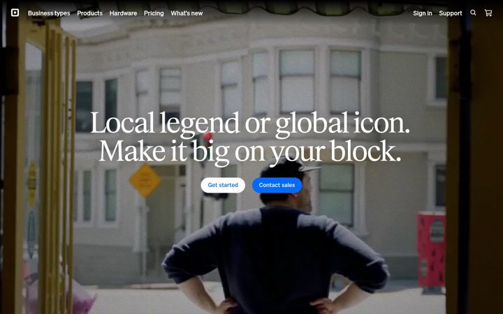 Screenshot of square.com