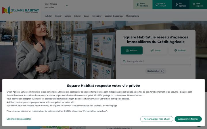 Screenshot of squarehabitat.fr