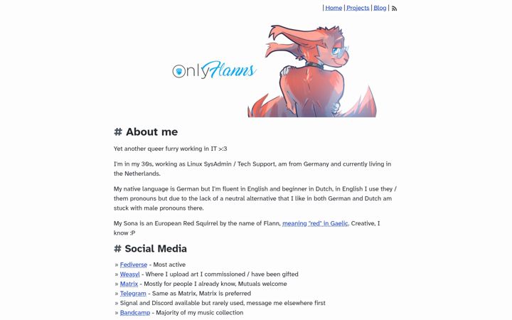 Screenshot of squirrel.rocks