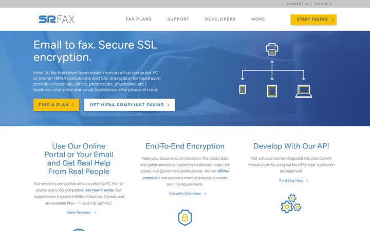 Screenshot of srfax.com