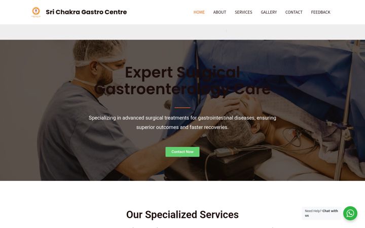 Screenshot of srichakragastro.com