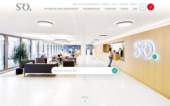 Screenshot of sro.ch