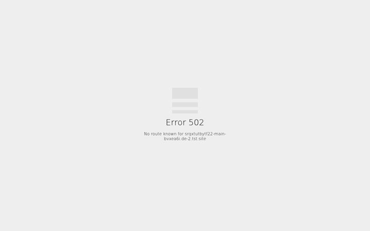Screenshot of srqxtutbytf22-main-bvxea6i.de-2.tst.site