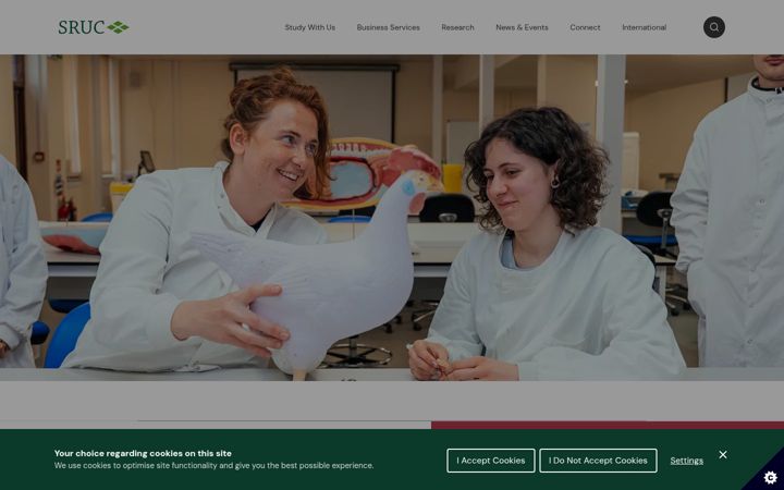 Captură de ecran a sruc.ac.uk