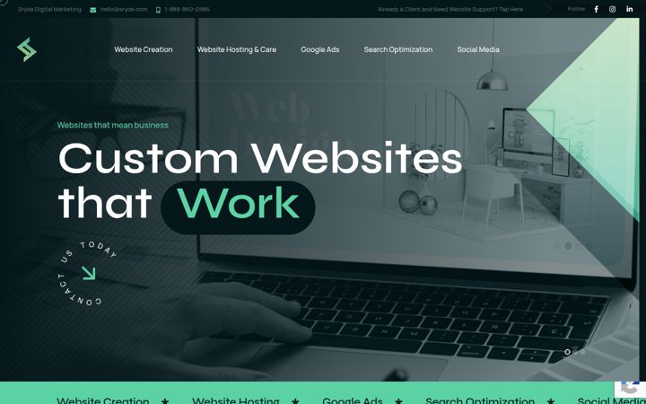 Screenshot of srydehosting.com