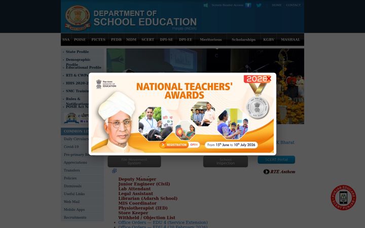 Screenshot of ssapunjab.org