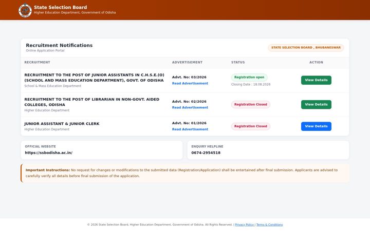 Screenshot of ssbodisha.site