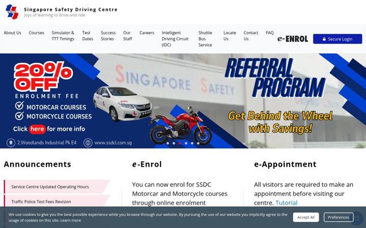 Screenshot of ssdcl.com.sg