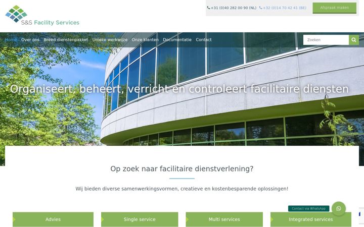Screenshot of ssfacilityservices.com