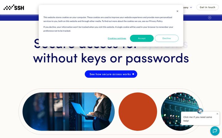 Captura de pantalla de ssh.com