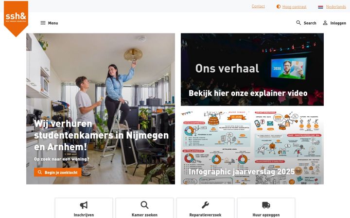 Screenshot von sshn.nl