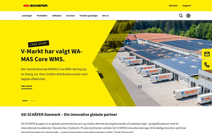 Screenshot of ssi-schaefer.com