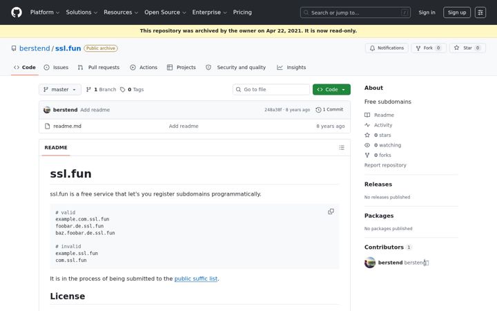 Screenshot of ssl.fun