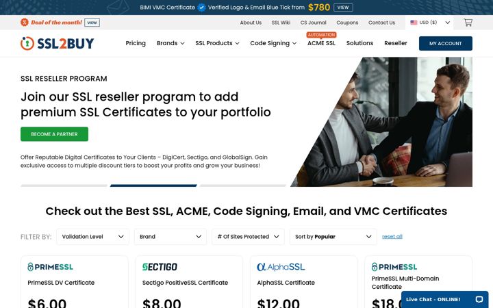 Screenshot of ssl2buy.com