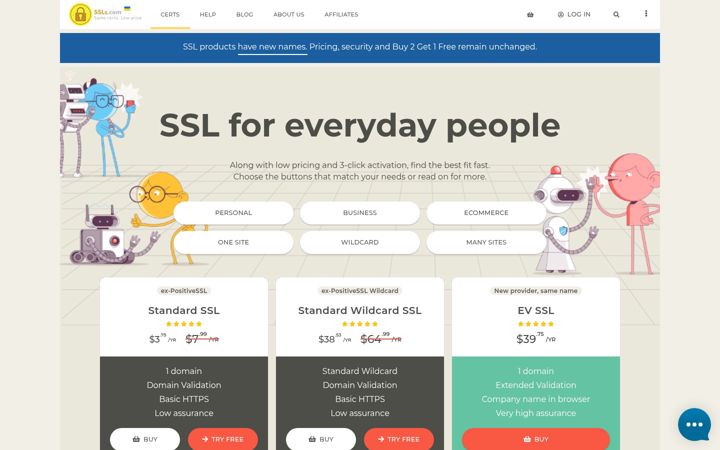 Screenshot of ssls.com
