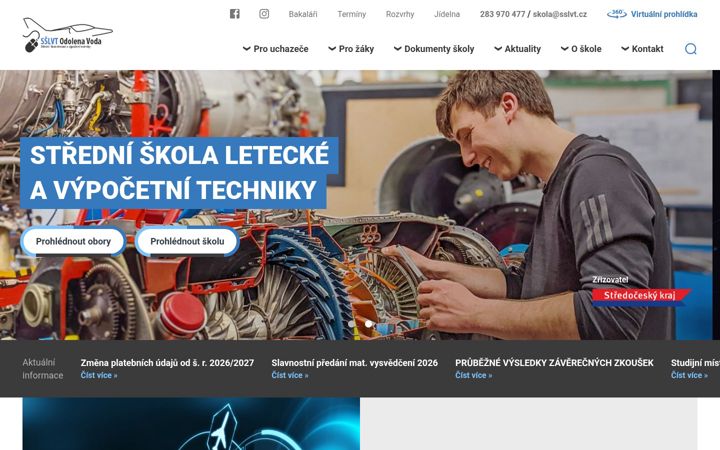 Snimka zaslona za sslvt.cz