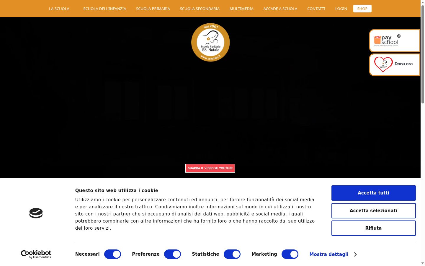 Sutikimo reklamjuostės, rodytos prieš bet kokią sąveiką, ekrano kopija
