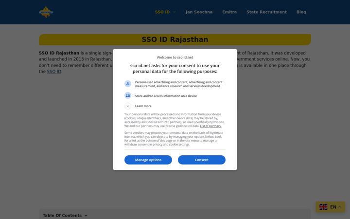 Screenshot di sso-id.net