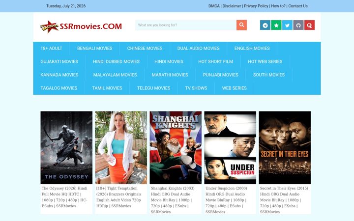 Screenshot of ssrmovies.ac