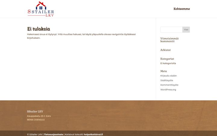 Captura de ecrã de sstailerlkv.fi
