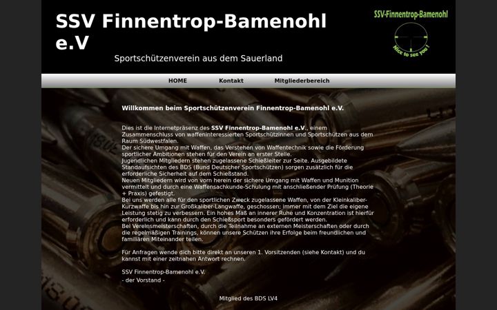 Screenshot of ssv-finnentrop-bamenohl.com