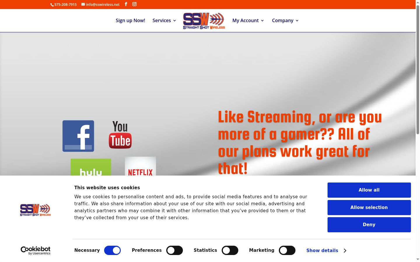 Screenshot des Einwilligungsbanners vor jeglicher Interaktion