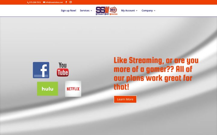 Screenshot von sswireless.net