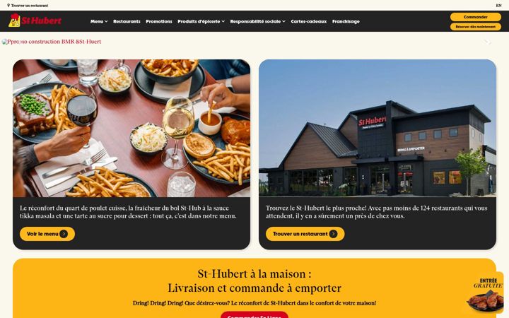 Screenshot of st-hubert.com