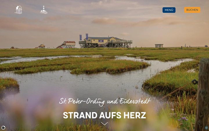 Screenshot ta' st-peter-ording.de