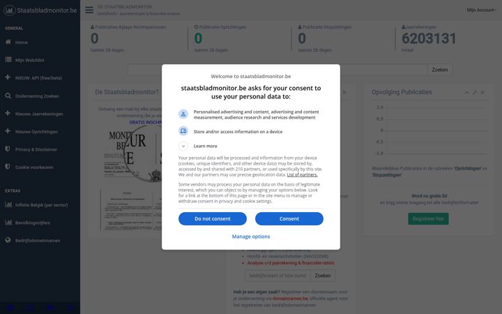 Screenshot of staatsbladmonitor.be