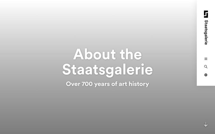 Screenshot of staatsgalerie.de