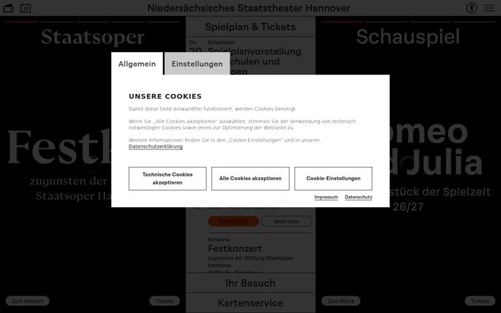 Screenshot of staatstheater-hannover.de