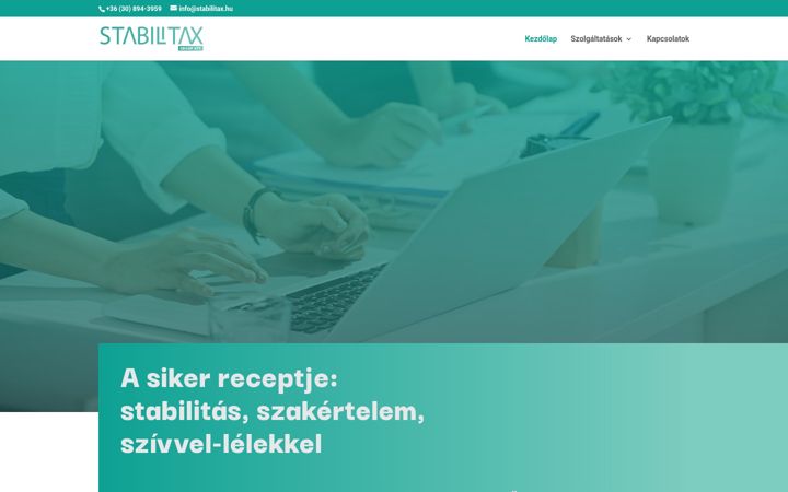 Skjermbilde av stabilitax.hu