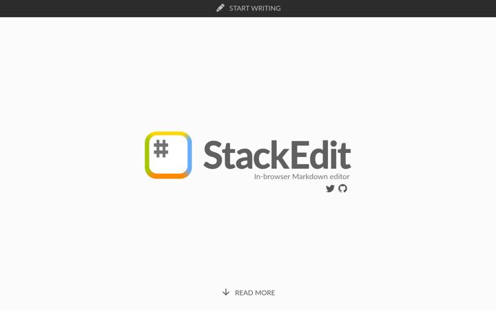 Screenshot of stackedit.io