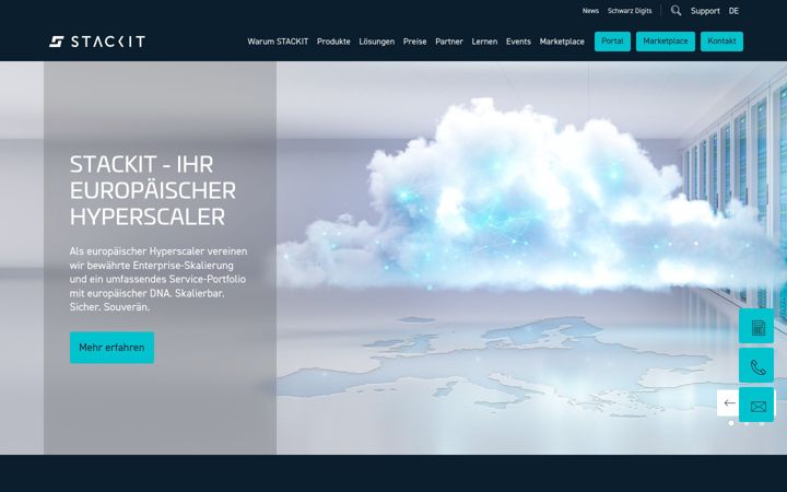 Екранна снимка на stackit.cloud
