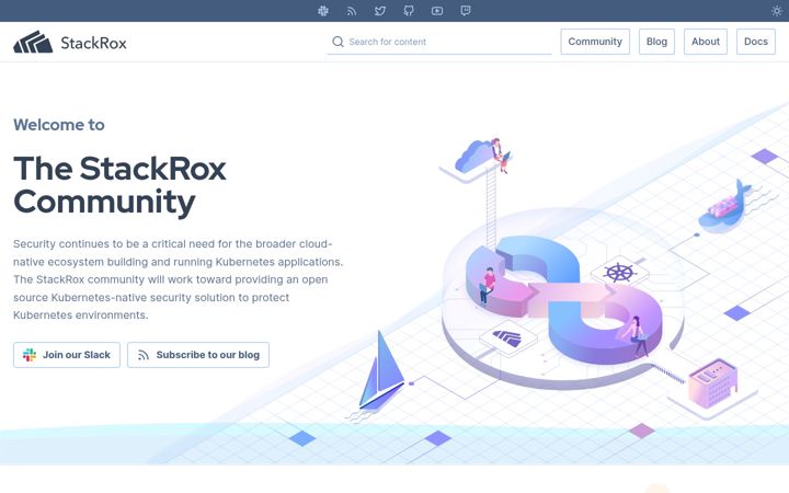 Screenshot of stackrox.io