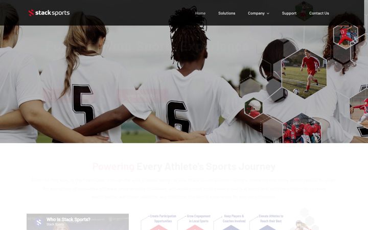 Screenshot stránky stacksports.com