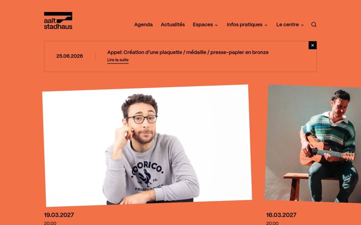Screenshot von stadhaus.lu