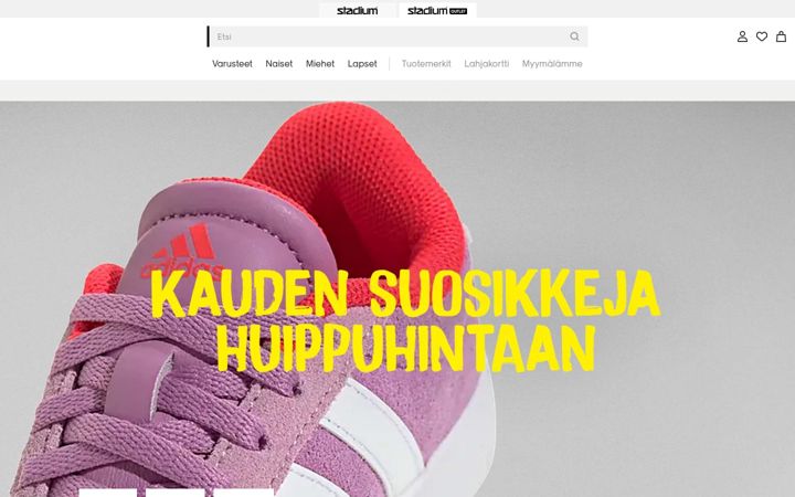 Screenshot of stadiumoutlet.fi