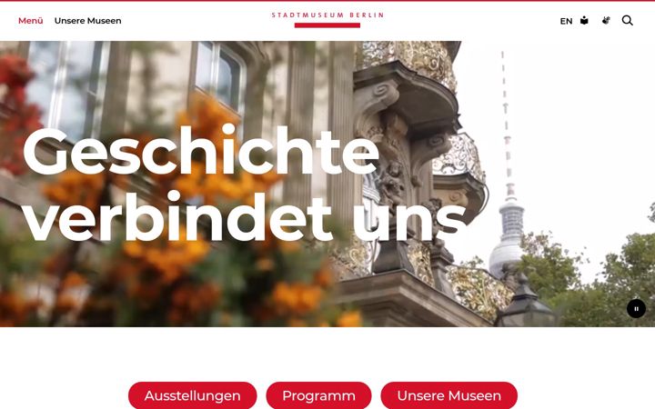 Screenshot of stadtmuseum.de