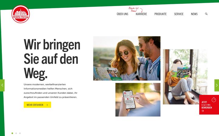 Captura de ecrã de staedte-verlag.de