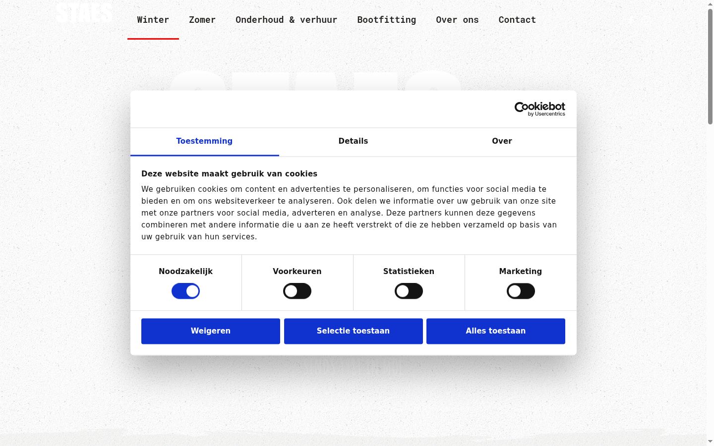 Screenshot tal-banner tal-kunsens muri qabel kwalunkwe interazzjoni