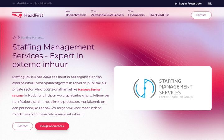 Skjámynd af staffingms.com