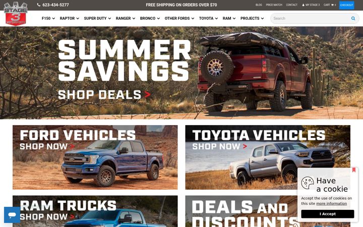 Screenshot of stage3motorsports.com