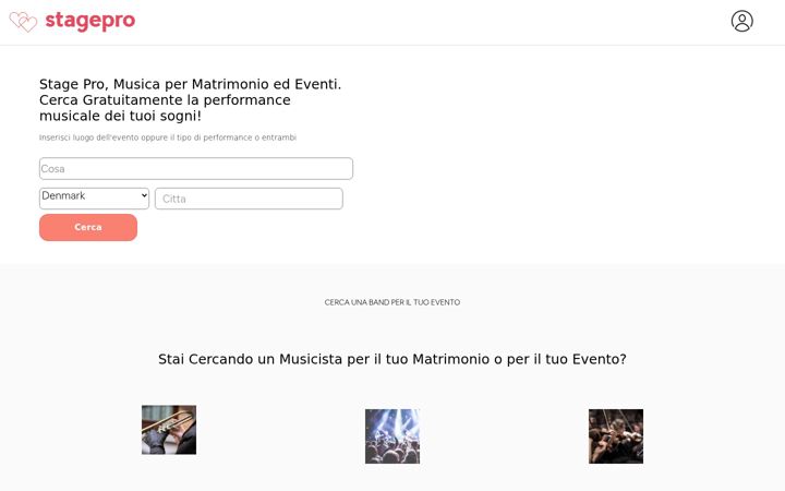 Screenshot of stagepro.it